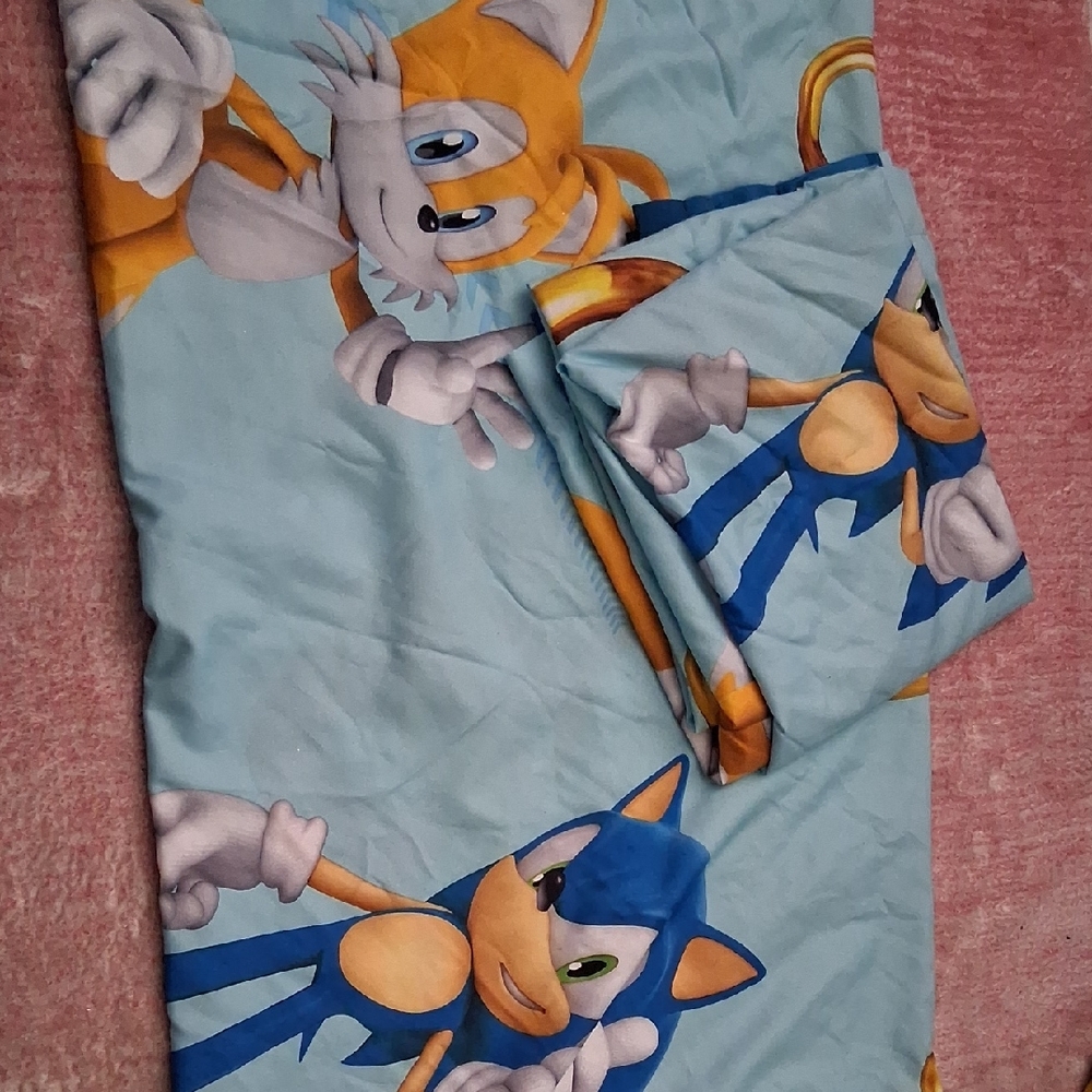 Sonic the Hedgehog Kids Curtains - Blue and Orange